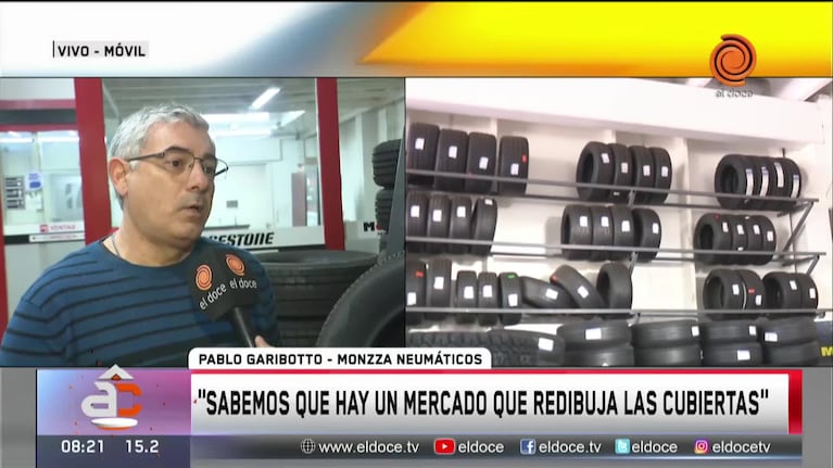 Góndolas vacías y sin clientes: el drama de los comerciantes de neumáticos 