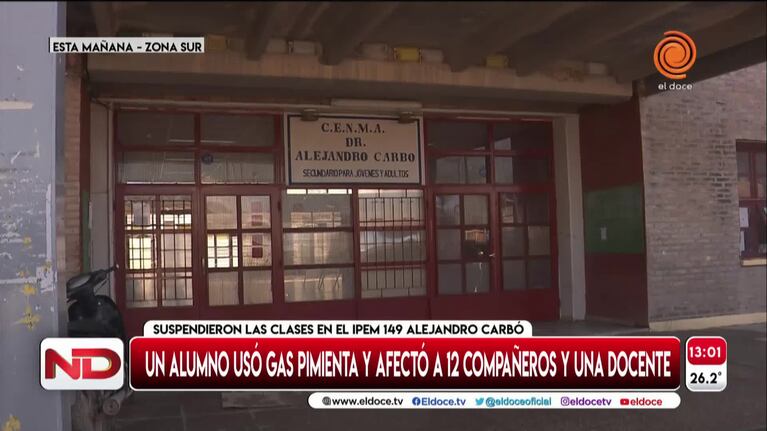 El relato de los estudiantes afectados por el gas pimienta