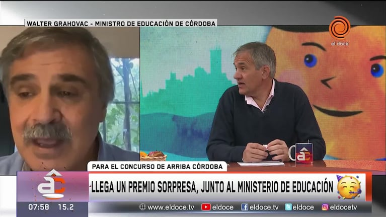 Cuento de Arriba Córdoba: la sorpresa del ministro de Educación en vivo