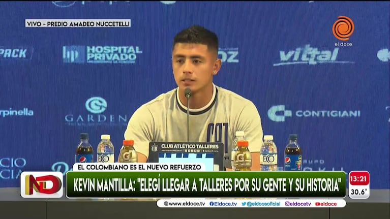 Talleres presentó al colombiano Kevin Mantilla como nuevo refuerzo