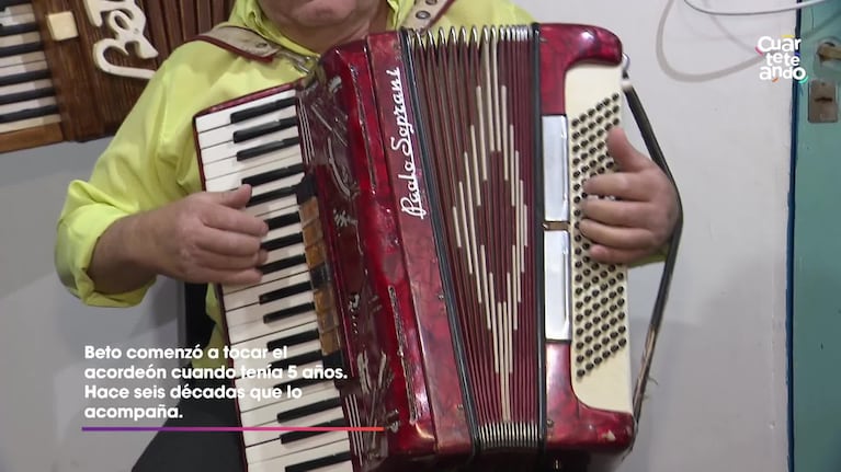 Beto López, un histórico del acordeón en el cuarteto
