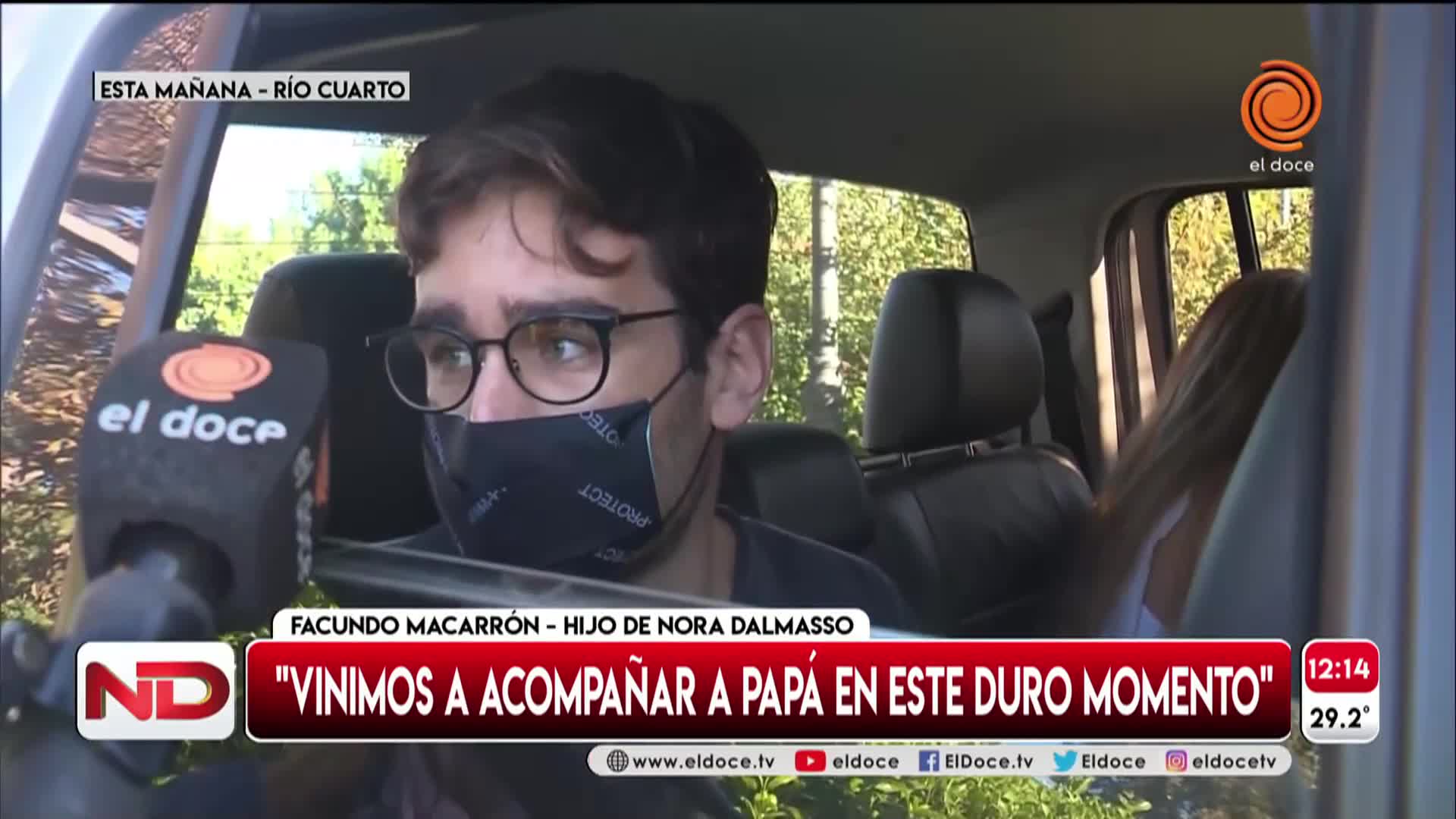 Facundo Macarrón criticó a la Justicia y defendió a su padre