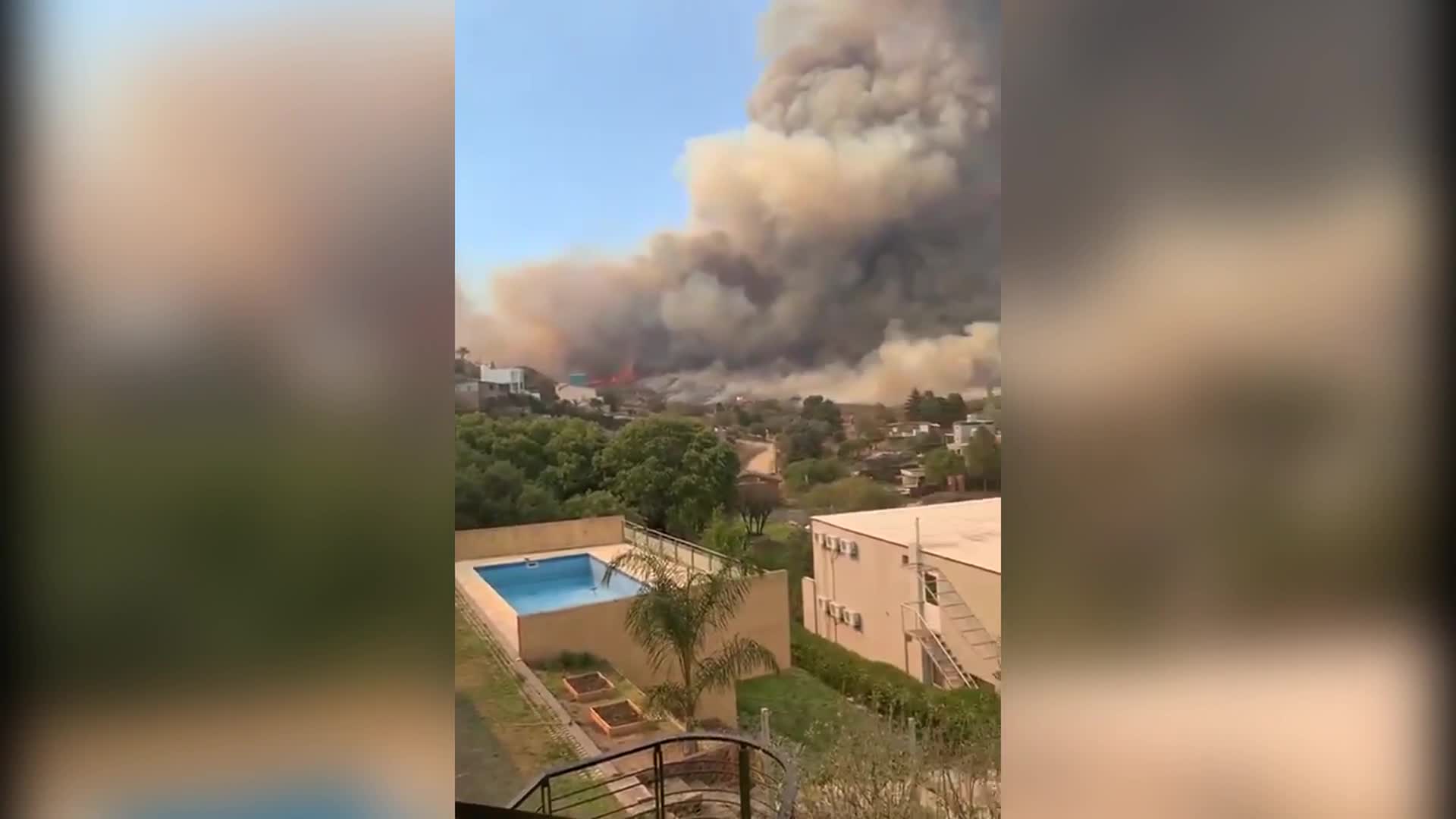 Carlos Paz: impactante incendio en Villa del Lago