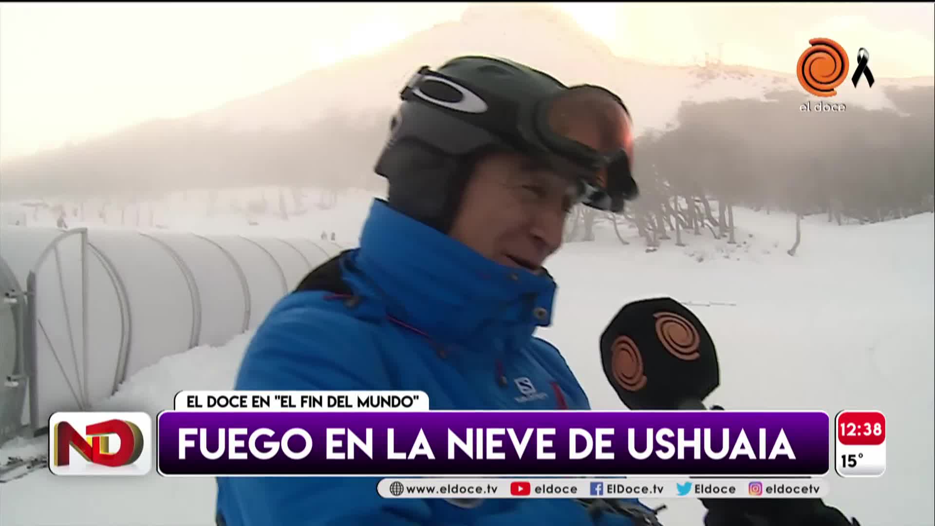 Así comenzó la temporada de invierno en "El fin del mundo"