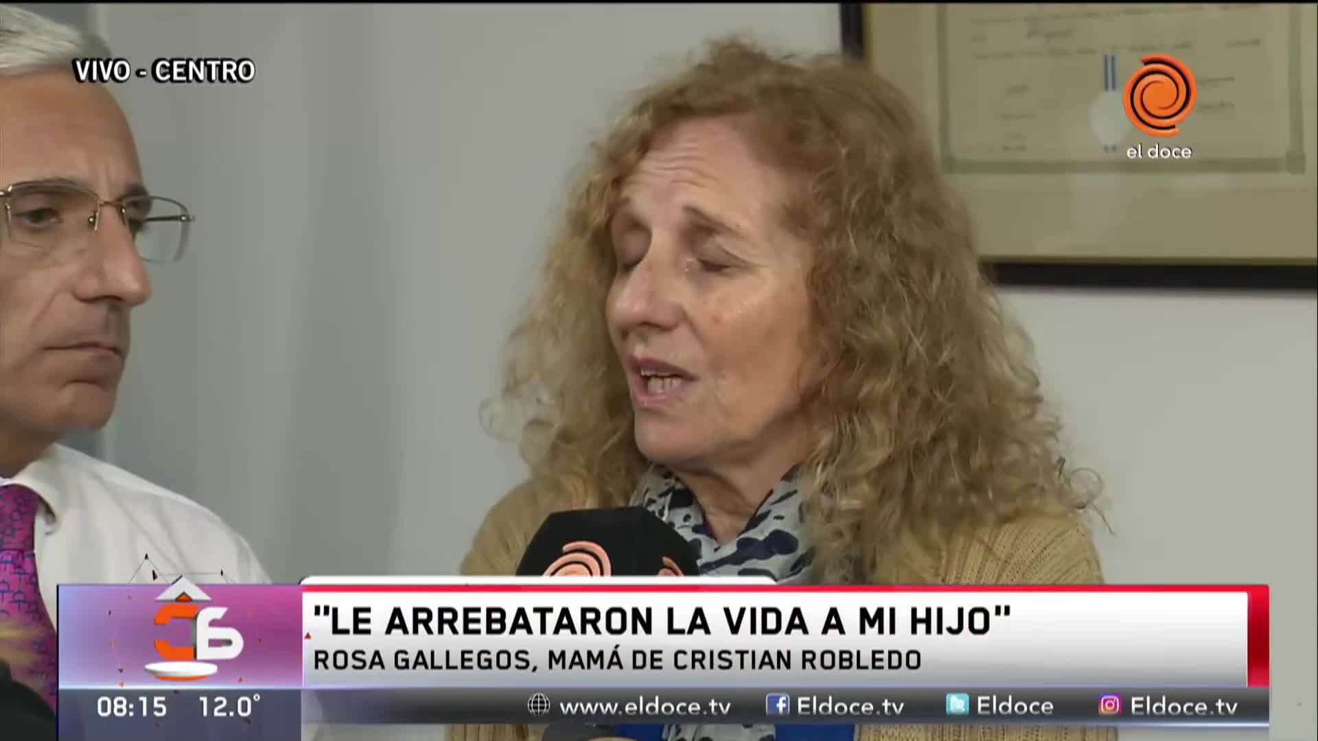 La madre de Cristian Robledo pide el cambio de carátula