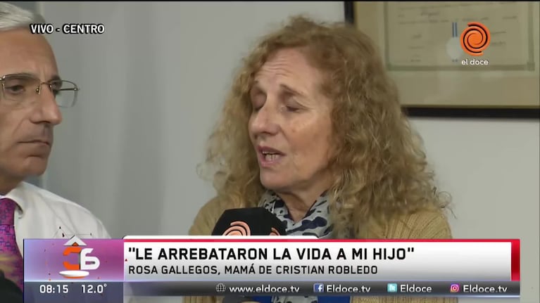 La madre de Cristian Robledo pide el cambio de carátula