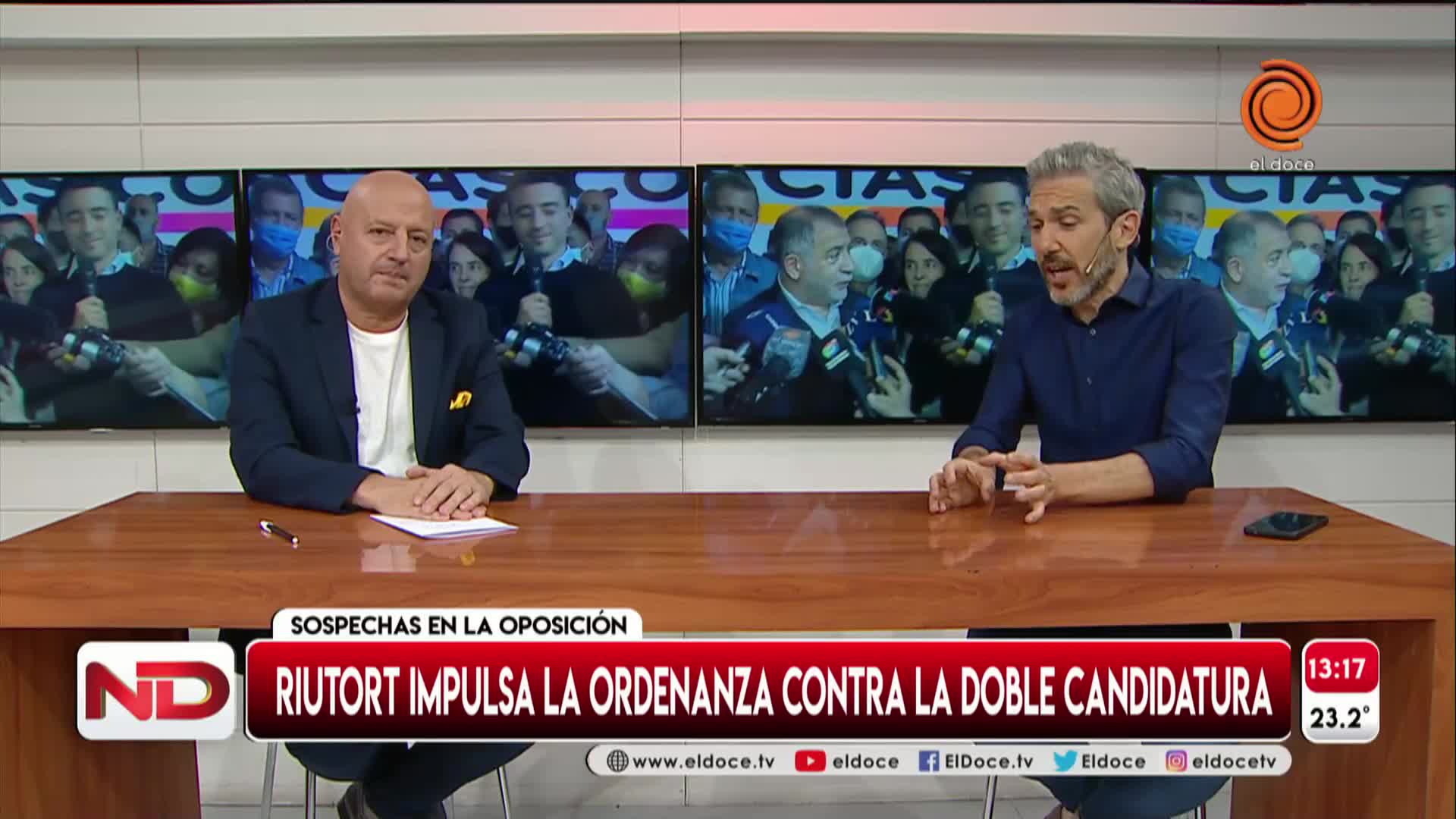 De Loredo y Juez le respondieron a Riutort por el proyecto contra las dobles candidaturas