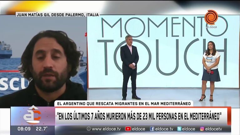 Un argentino que se dedica a rescatar migrantes 