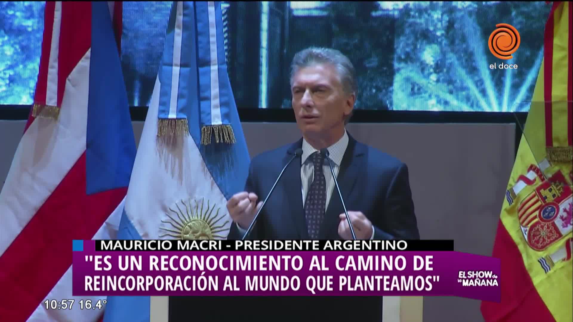 Macri en el Congreso de la Lengua