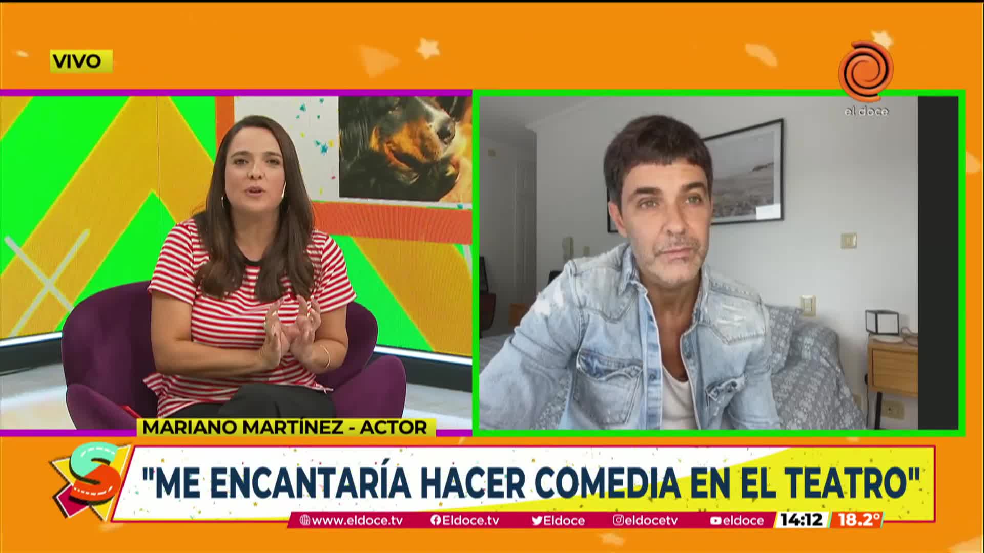 Mariano Martínez con Seguimos en El Doce