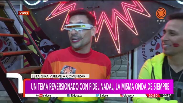 Los Caligaris y Fidel Nadal, lo nuevo a bordo del camión de la alegría