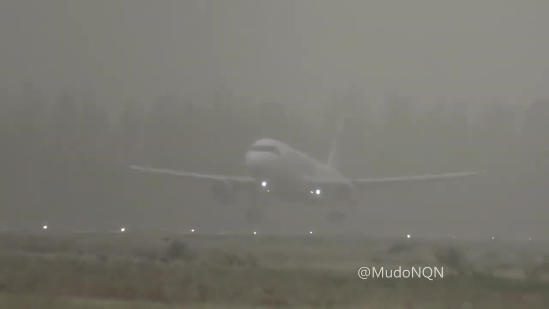 La maniobra de un piloto que no pudo aterrizar