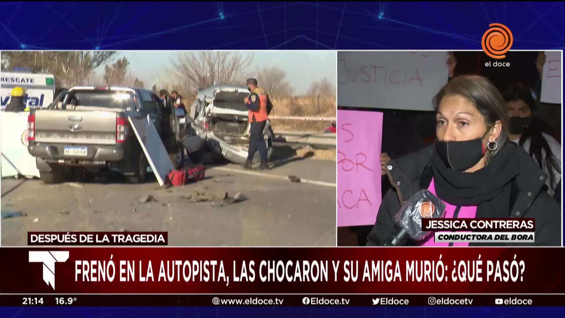 Tragedia en la autopista: habló la conductora del Bora