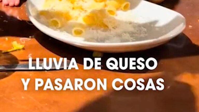 Una lluvia de queso tentadora