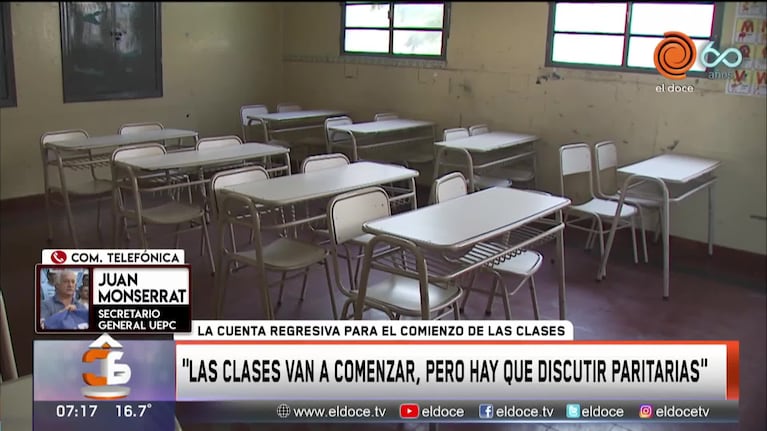 Juan Monserrat: "El comienzo de las clases será normal"