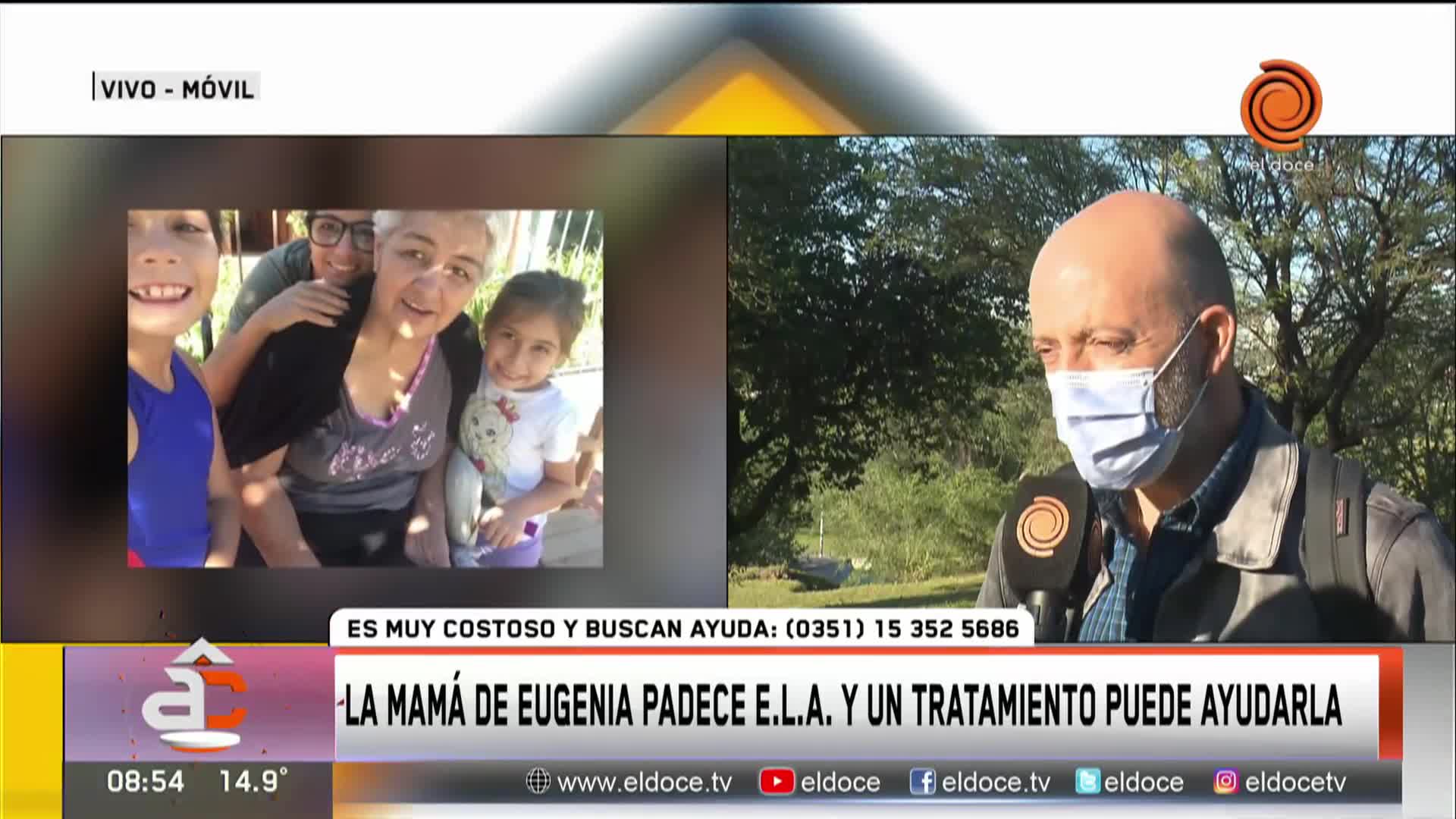 Eugenia, la cordobesa solidaria, necesita ayuda para su mamá