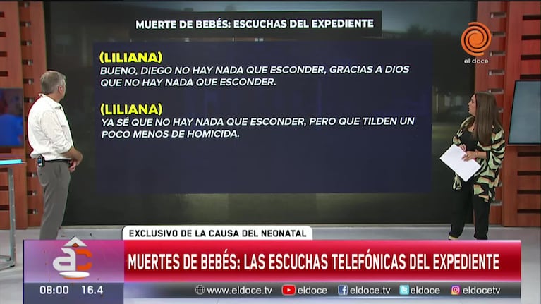 Llamada clave entre Cardozo y la exdirectora del Neonatal