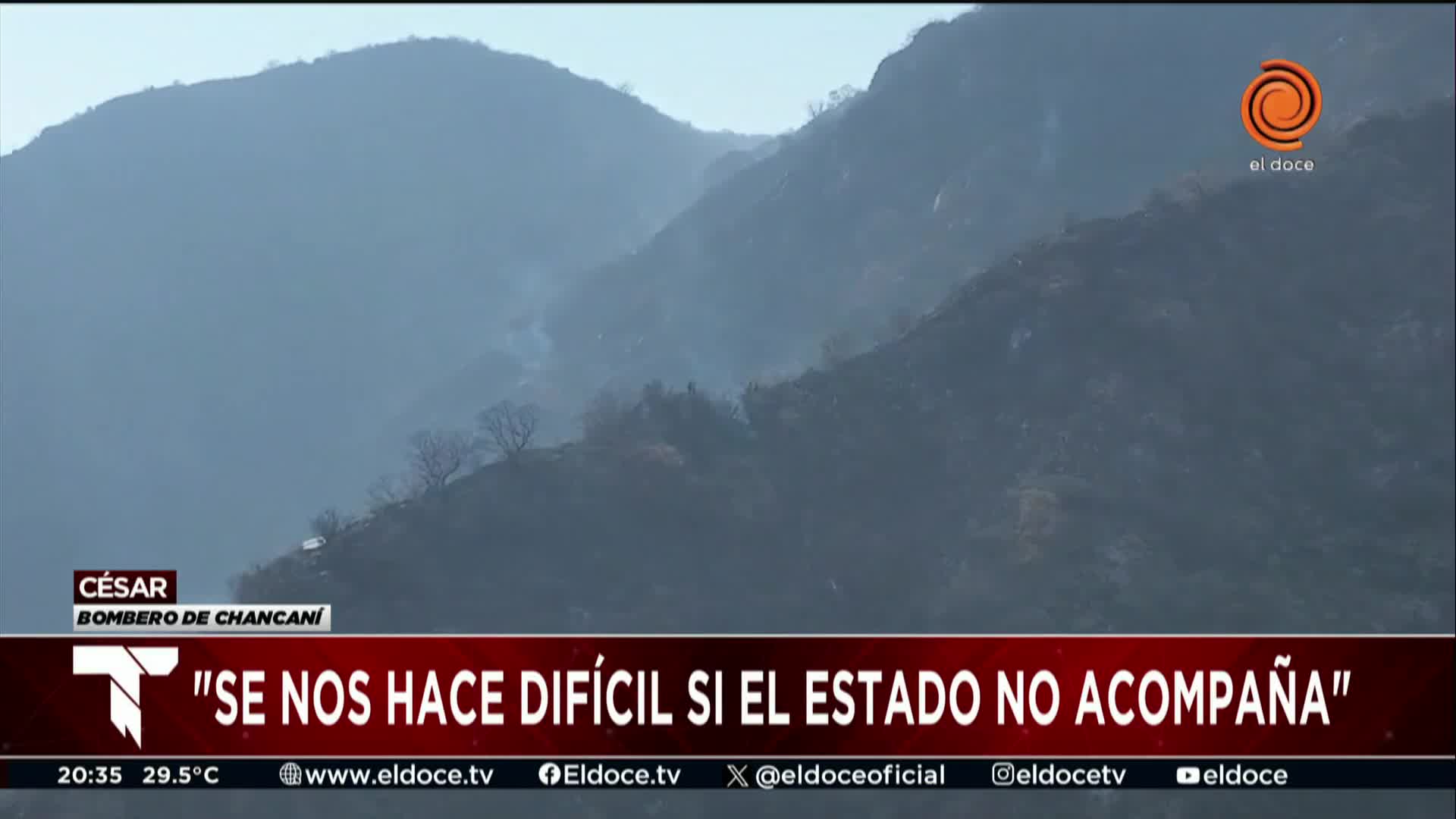 Reclamo de Bomberos en Chancaní