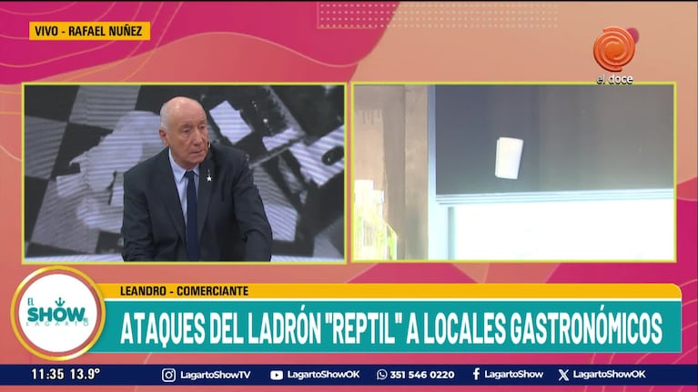 Otro robo del ladrón "Reptil" en la zona norte de Córdoba