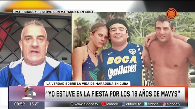 Un amigo de Maradona le pidió disculpas a Mavys Álvarez