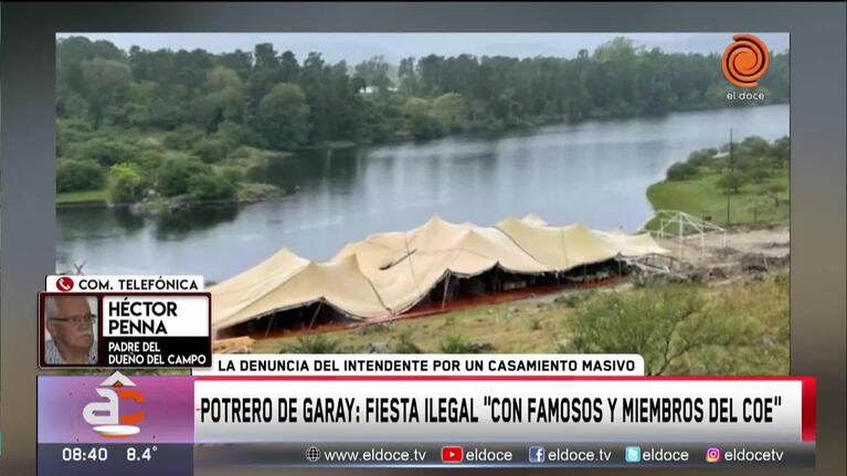 El padre de Leandro Penna negó una fiesta masiva