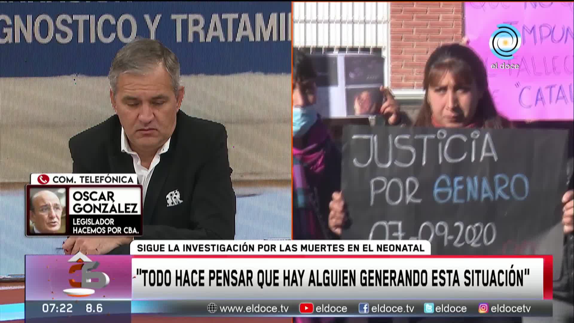 Muerte de bebés: el legislador González consideró que no se puede pensar en una mala praxis