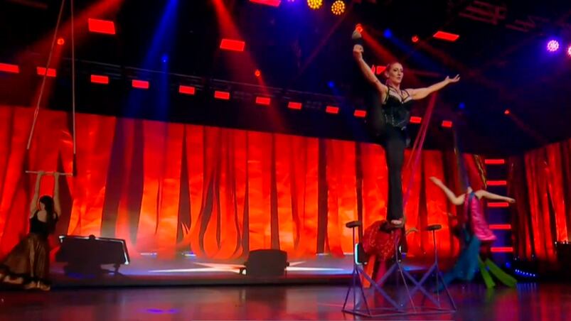 El circo cordobés que impresionó en Buenas Noches Familia