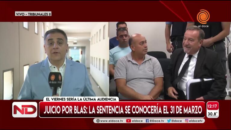 Cuándo se conocerán las sentencias por el juicio de Blas Correas