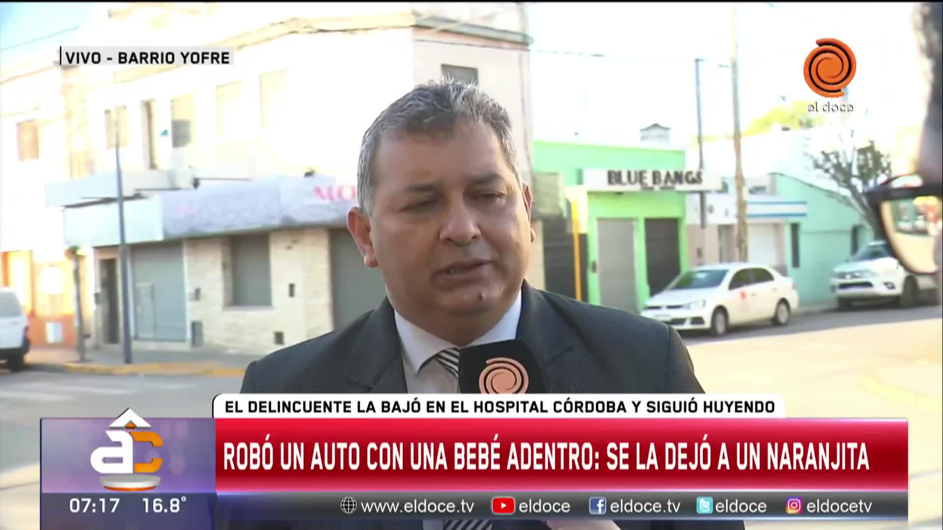 Le robaron el auto y su bebe estaba adentro