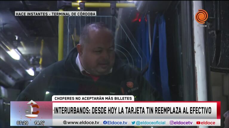 Interurbanos: ya no se pueden pagar con efectivo y solo se recibe la Tarjeta TIN