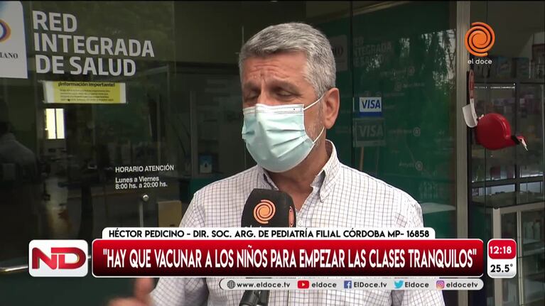 Pase sanitario en las escuelas: el punto de vista desde la Sociedad de Pediatría