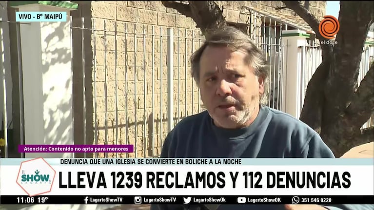 Un vecino denunció a una iglesia por fiestas clandestinas