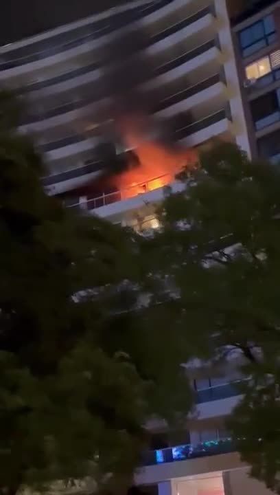 Fuego en un edificio del centro de Córdoba