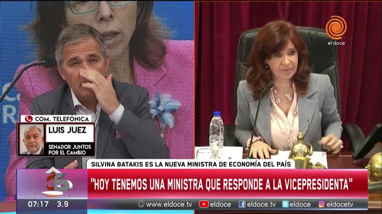 Luis Juez cargó contra el peronismo luego de 30 horas sin ministro de Economía