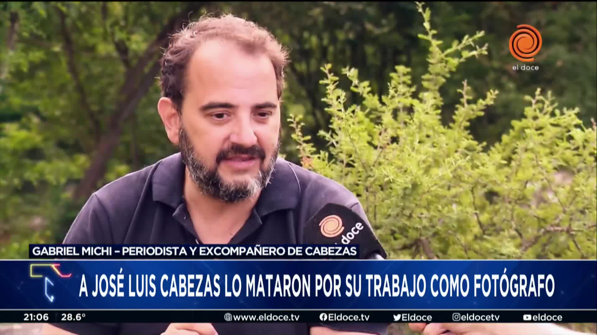 Gabriel Michi y el recuerdo de José Luis Cabezas a 26 años del crimen