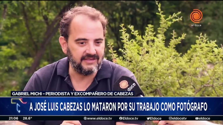 Gabriel Michi y el recuerdo de José Luis Cabezas a 26 años del crimen