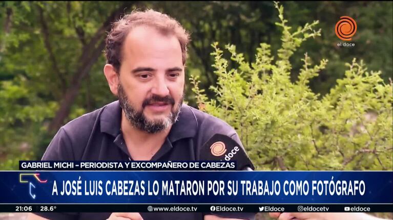 Gabriel Michi y el recuerdo de José Luis Cabezas a 26 años del crimen