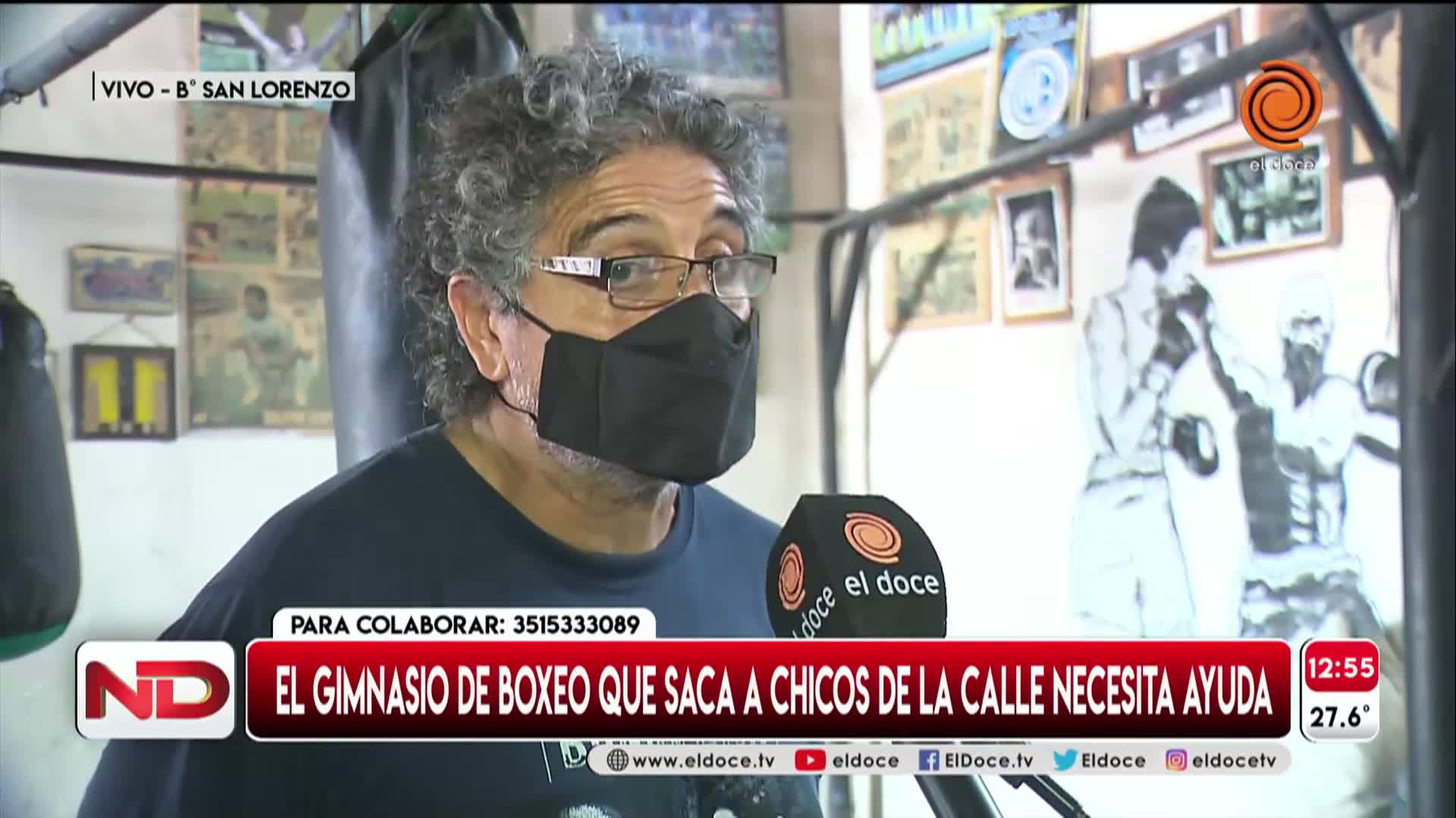 Tiene un gimnasio de boxeo, entrena a chicos de la calle y necesita ayuda