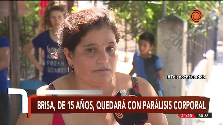 Brisa quedará con hemiplejia tras el balazo: habló su mamá