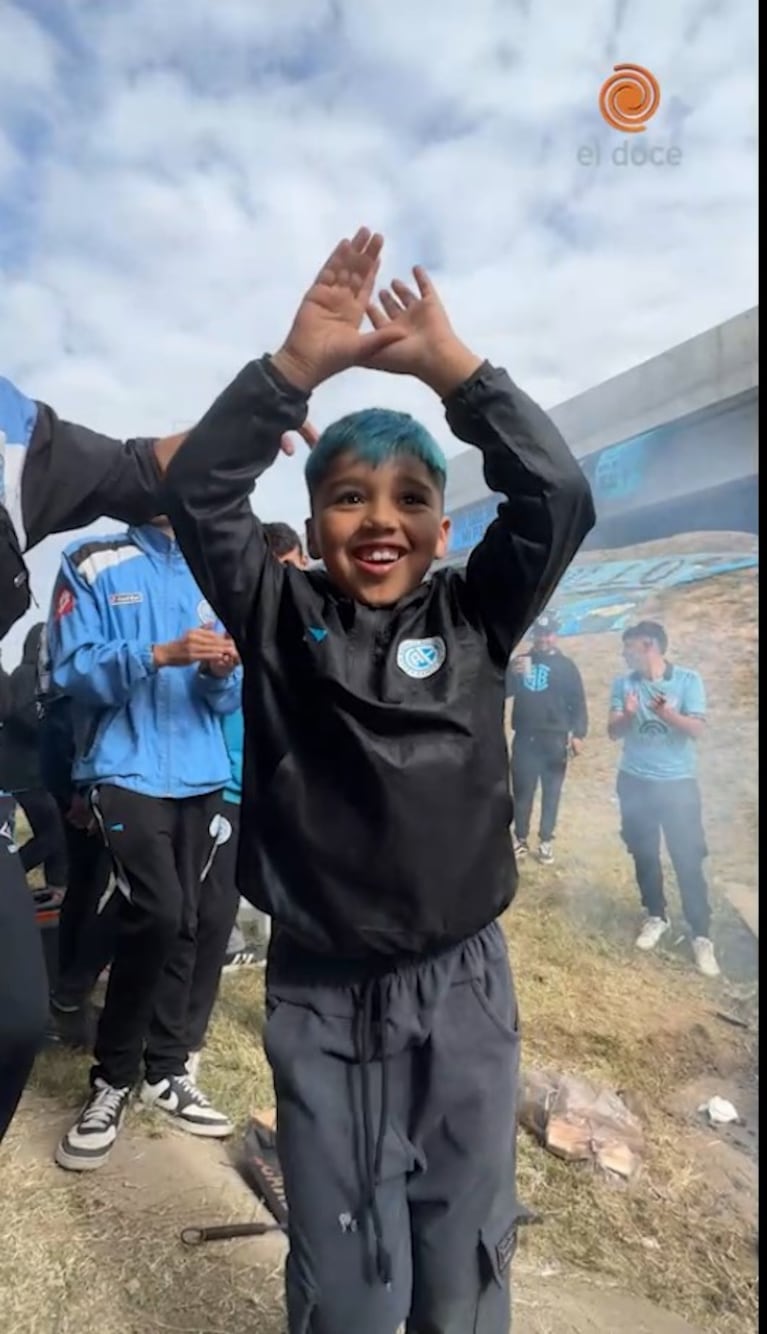 El mini pirata que le puso cuarteto la previa de Belgrano 