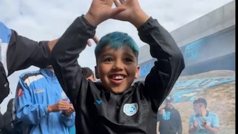 El mini pirata que le puso cuarteto a la previa de Belgrano
