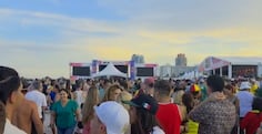 Playa, música y alegría: la tremenda fiesta de los hinchas en el primer día del Mundial