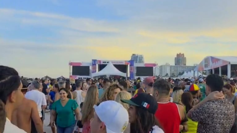 Playa, música y alegría: la tremenda fiesta de los hinchas en el primer día del Mundial