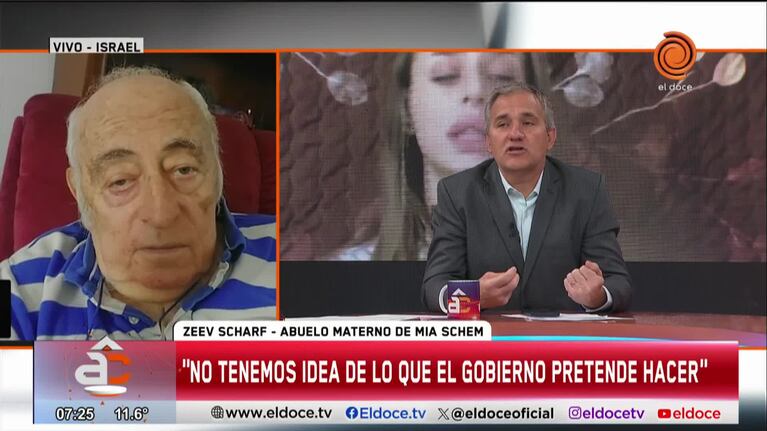 La desesperación del abuelo de la rehén israelí
