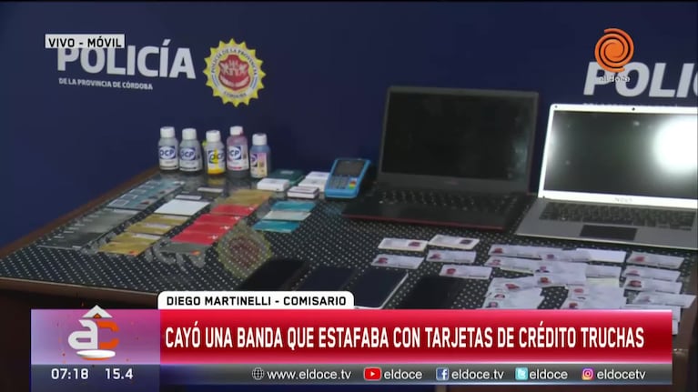 Detuvieron a estafadores que clonaban tarjetas de crédito