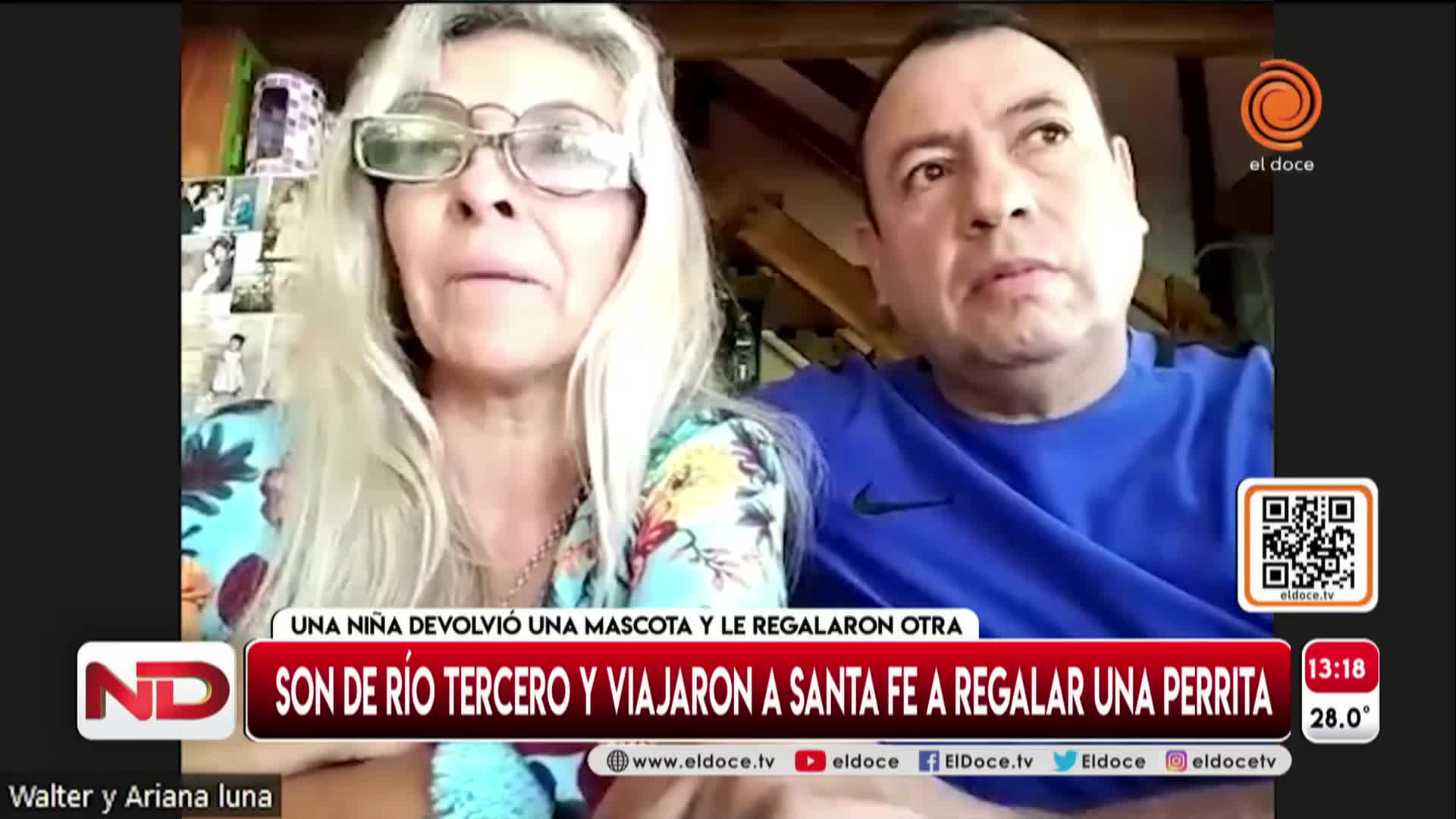 El gesto de una familia de Río Tercero para la nena que devolvió una perrita