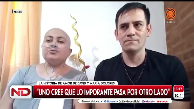 La reflexión de una mujer con cáncer de mama que se casó en una clínica