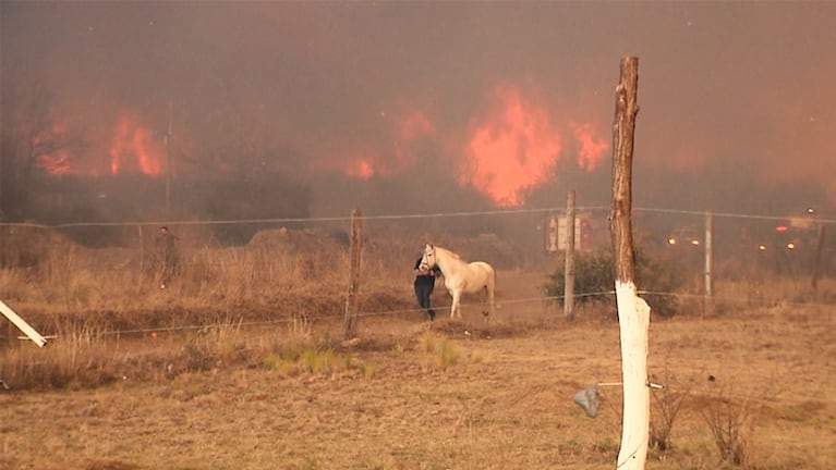 Las horas más dramáticas del incendio en La Calera