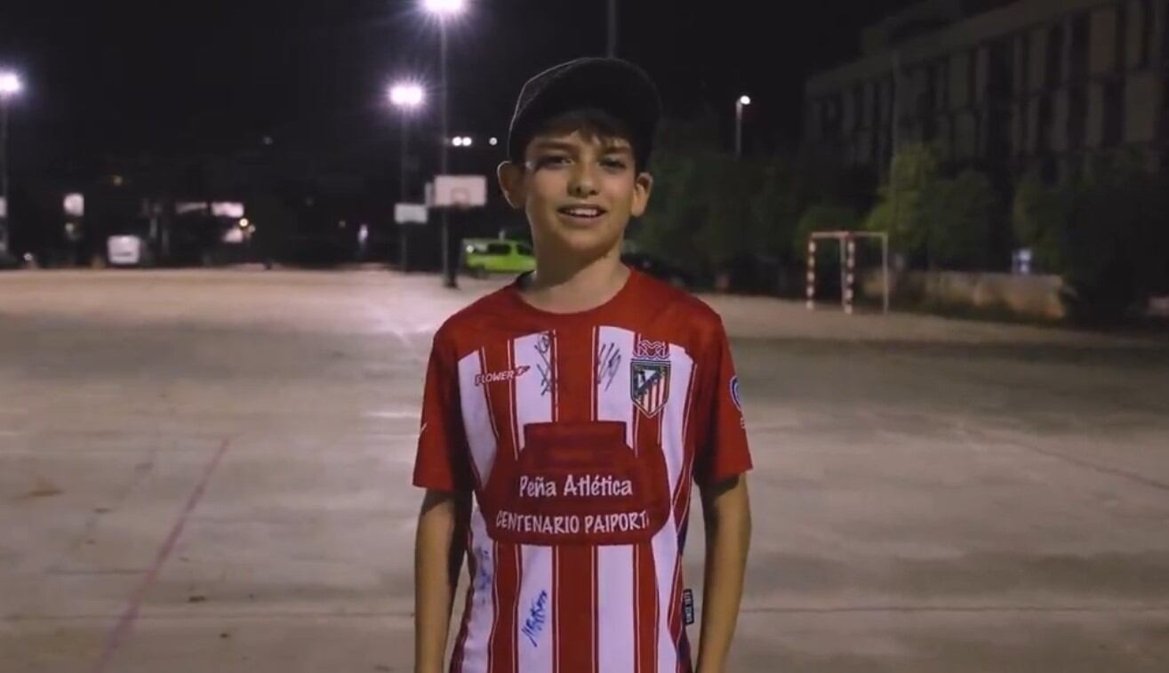 El pedido de un pequeño hincha a Julián Álvarez tras la DANA