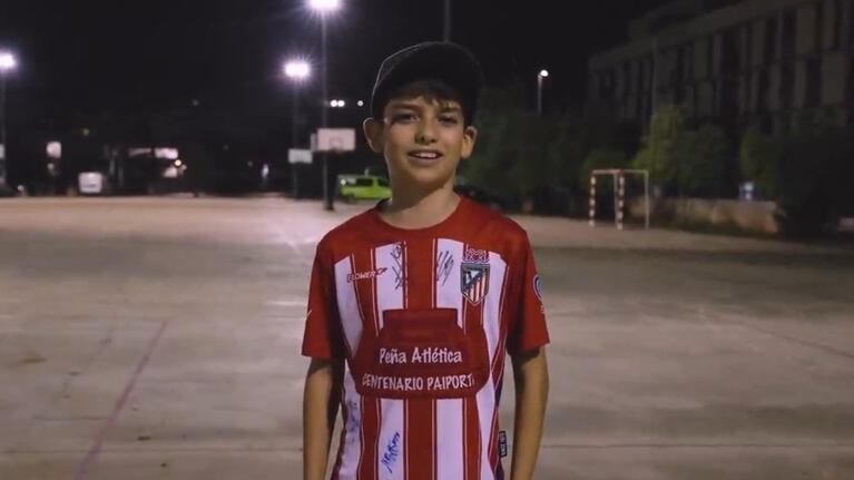 El pedido de un pequeño hincha a Julián Álvarez tras la DANA